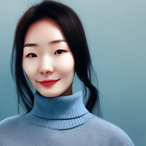 AI generated: Explicit headshot style photo of a Korean woman, 25 years old, slight smile, beautiful facial featur...