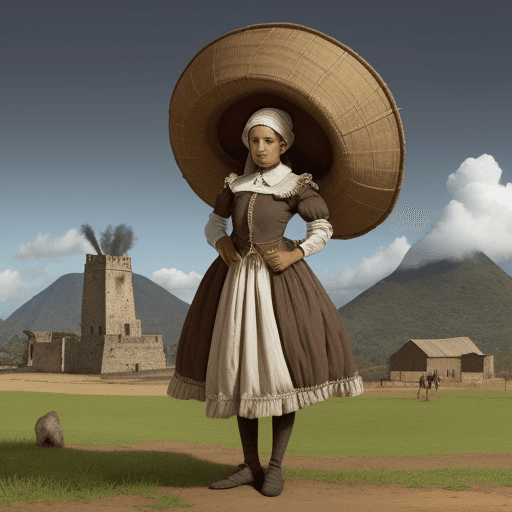 AI generated: Please provide me with images that are creative and striking that can show a colonial society and ec...