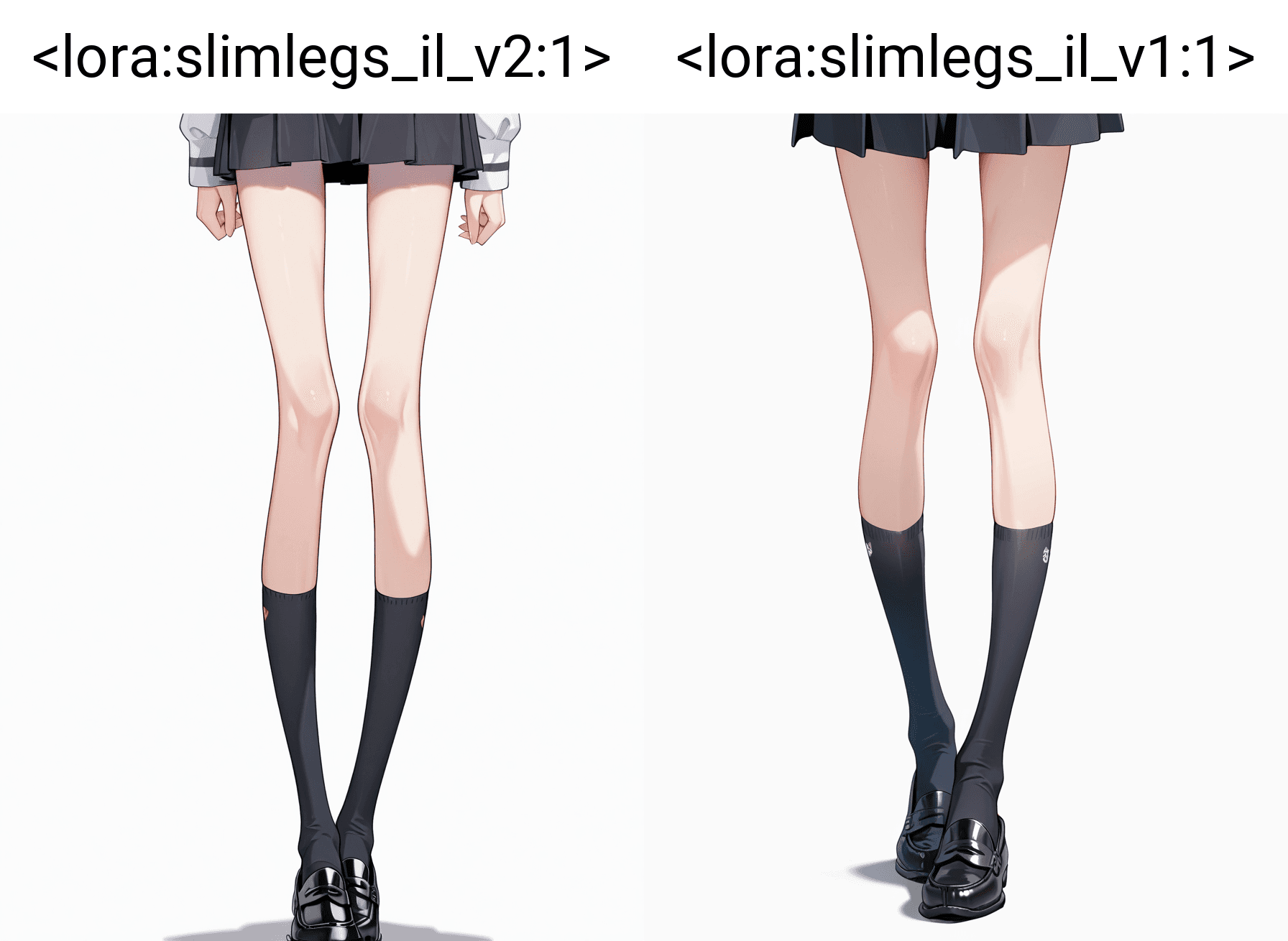 Slim legs / 細い足