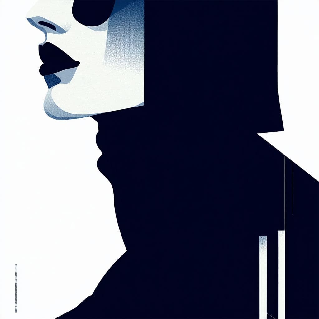 AI generated: vector character illustration, in the style of minimalist detail, forms, rick owens, matt bors, clos...