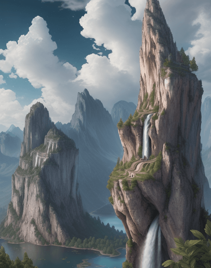 AI generated: Where immortals live, masterpiece, best quality, high quality, extremely detailed CG unity 8k wallpa...