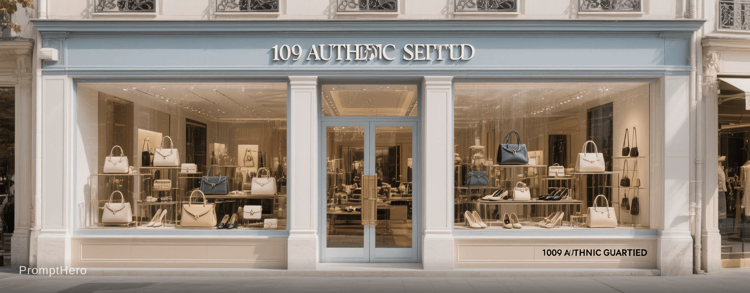 AI generated: Create a wide luxury banner (aspect ratio 4.5:1) for a high-end fashion select shop profile header.
...