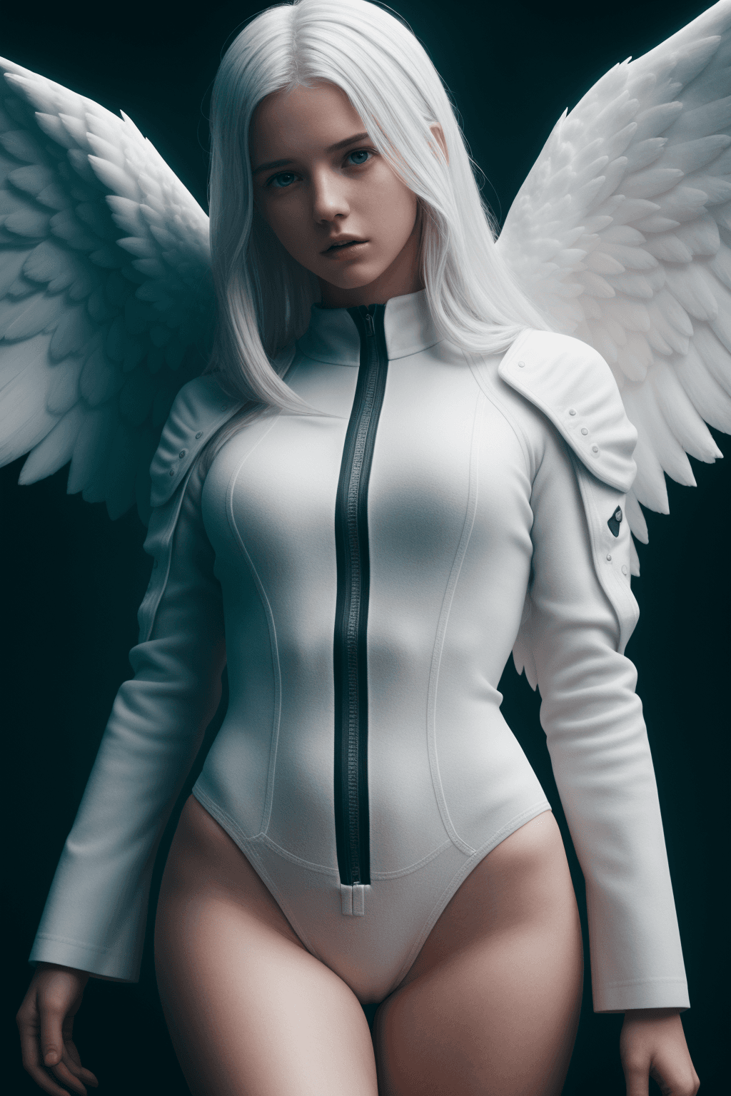 AI generated: 8k uhd,by Alessio Albi, dusty particles depth of field,detailed BREAK angel female figure in heaven,...