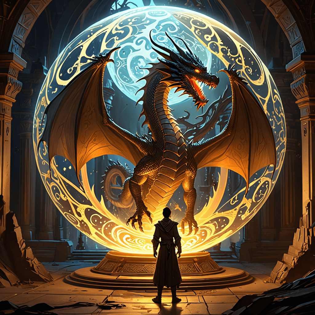 AI generated: wizard entering a mysitcal portal into another realm