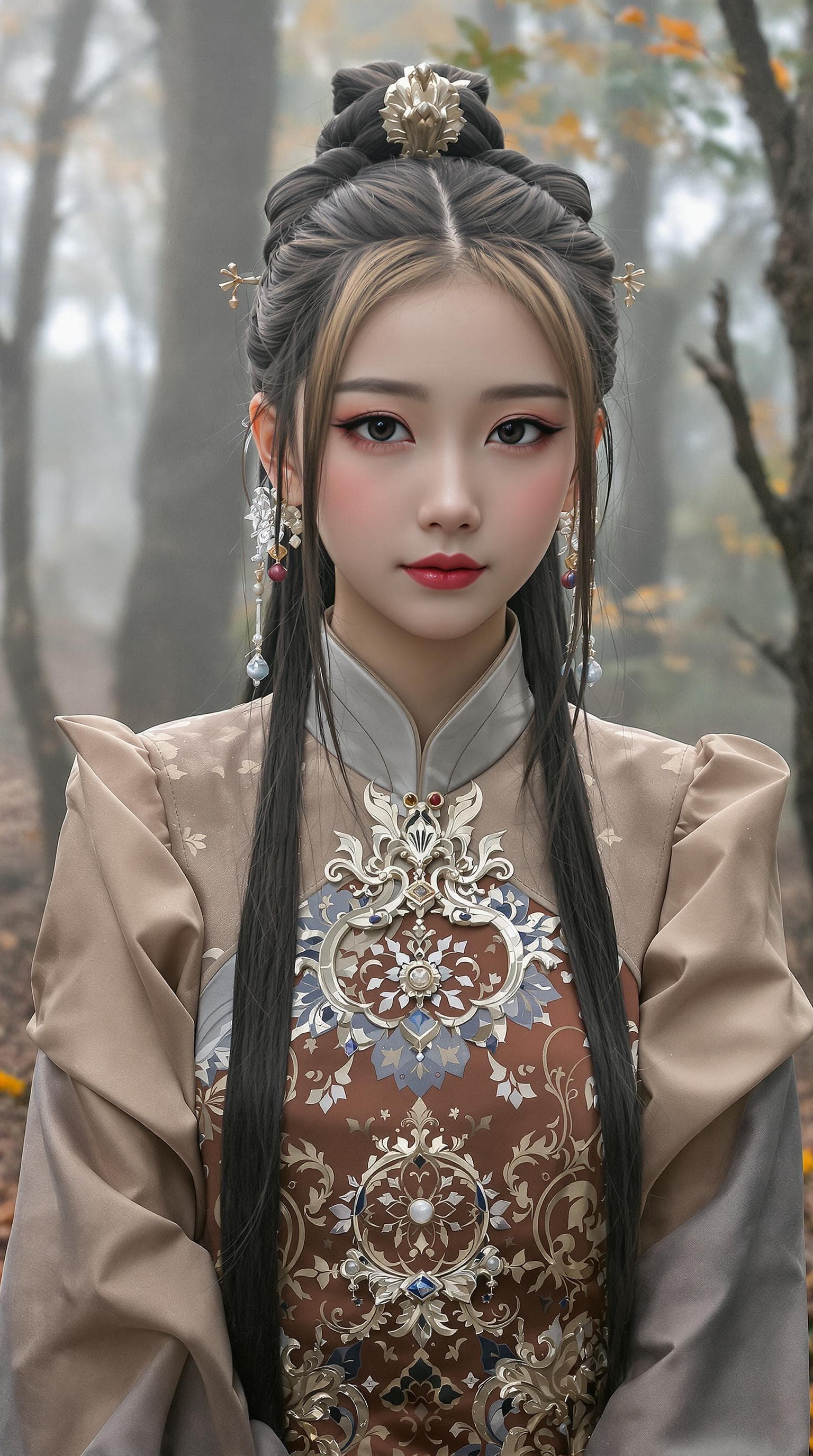 AI generated: a professional photo of a exceptionally beautiful girl in the world (age 12), (twelve year old) Chin...