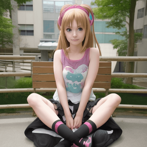 AI generated: Facesitting, anime, sitting on dace, 