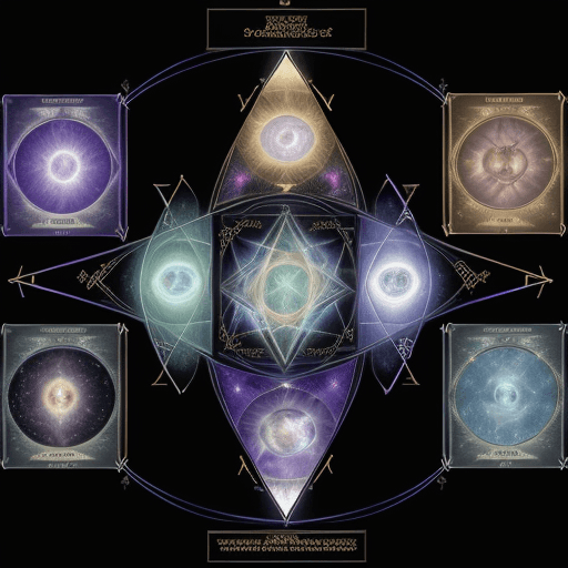 AI generated: High resolution photography Tarot card Portal, on the edges of the light, the transition from one to...
