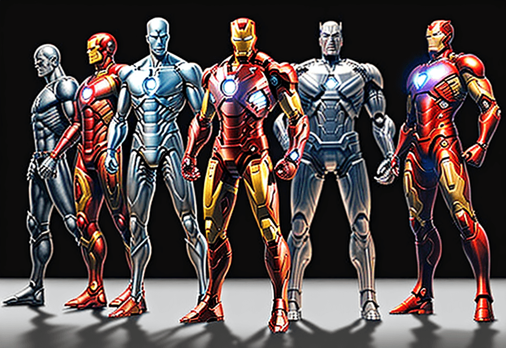 AI generated: Using high quality digital art software, create a photorealistic image of six legendary superheroes,...