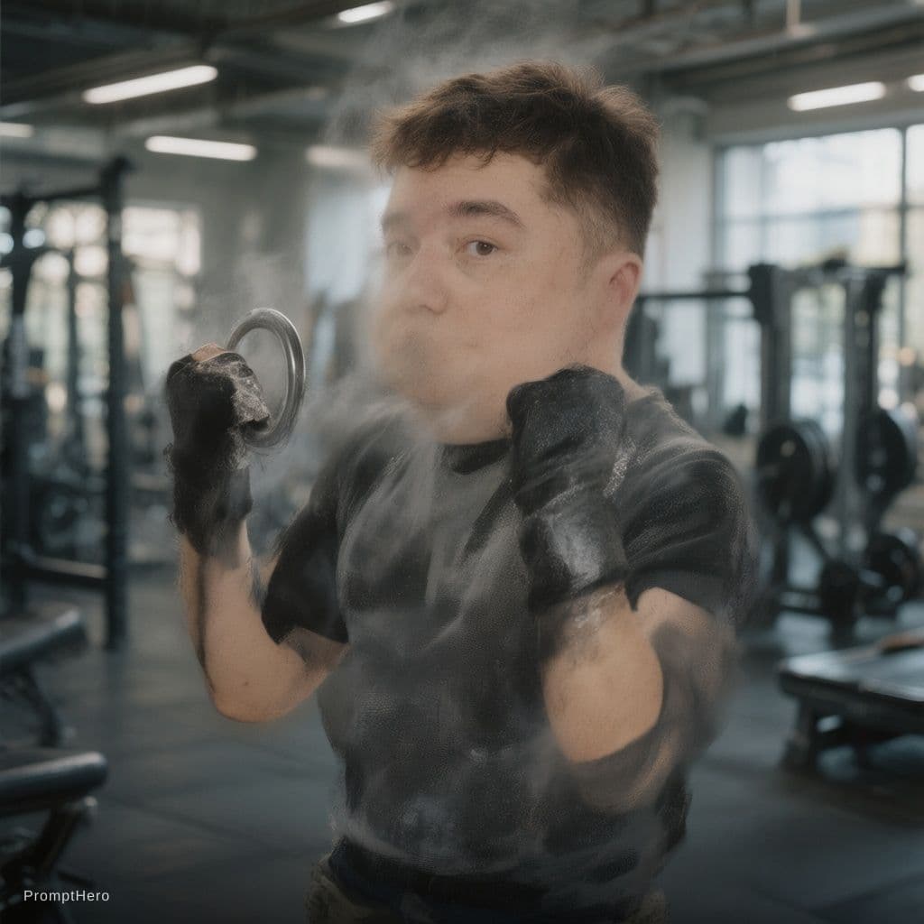 Hero prompt: Gym background 
