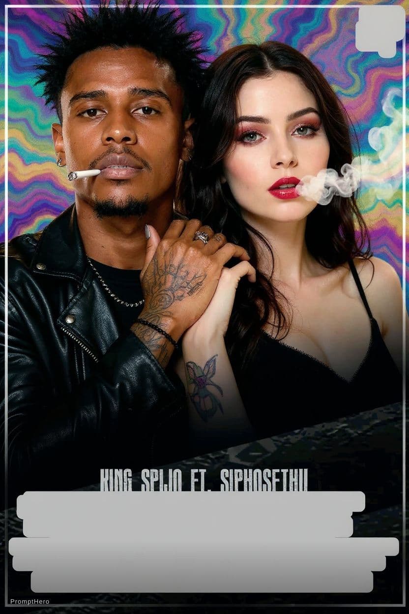 AI generated: create a gorgeously mysterious and cool couple, the guy has black hair, edgy look/ punk and a confid...