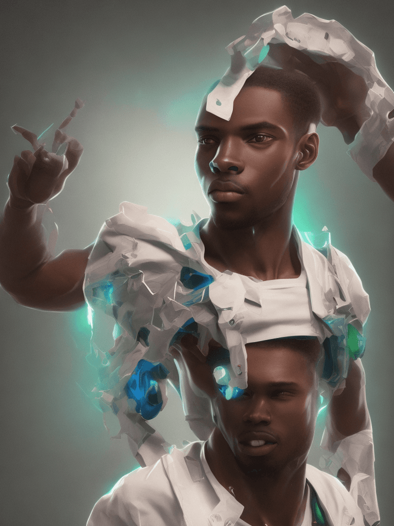 AI generated: Full length frontal hyper realistic photo, arms at sides, bright dark brown eyes, fair skinned young...