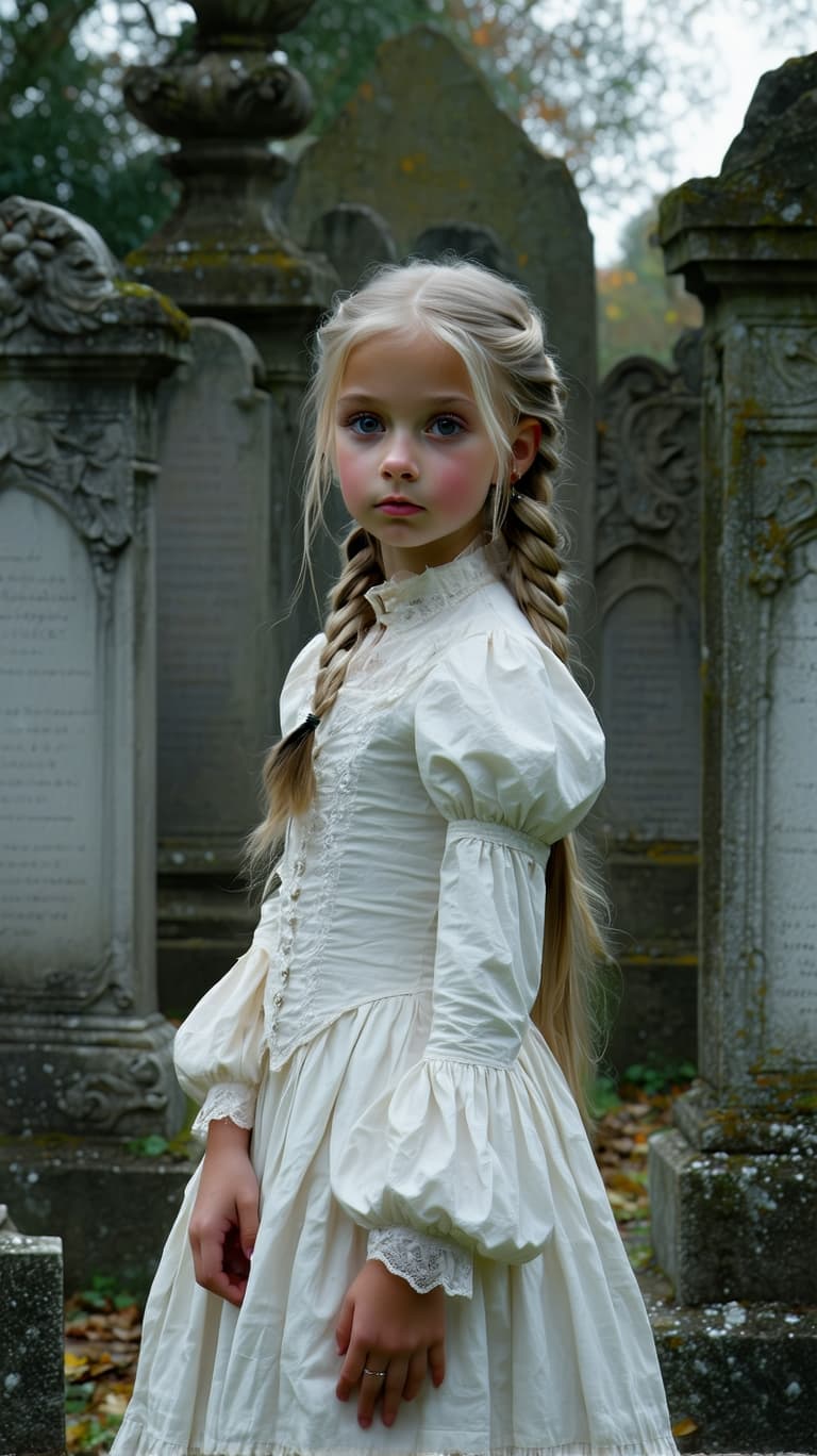 AI generated: a professional photo of a exceptionally of the most beautiful Russian vampire girl in the world, (ag...