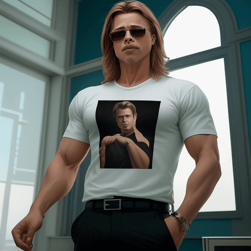 AI generated: martin ansin hala, açık yeşil ve açık zümrüt yeşili, brad pitt hala fiziksel boy, Yağöurda Sweetshir...