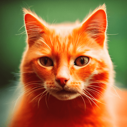 AI generated: realistic portrait of an orange cat, bright eyes, with angel wings, radiant and ethereal intricately...