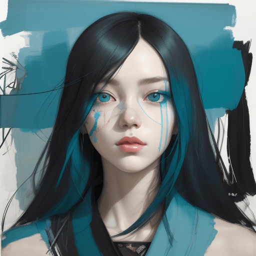 AI generated: Print collage featuring a woman's face, blending influences from artists like Josef Kote and Antonio...