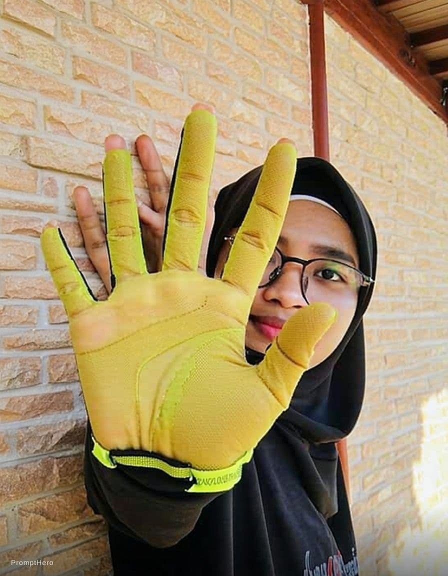 AI generated: Edit foto pakai handuk pendek