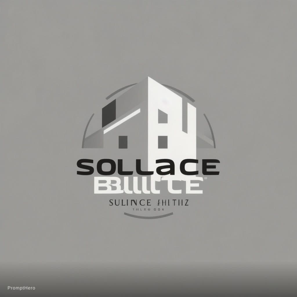 AI generated: create a minimalistic logo for my building company. The logo should prominently feature our company ...