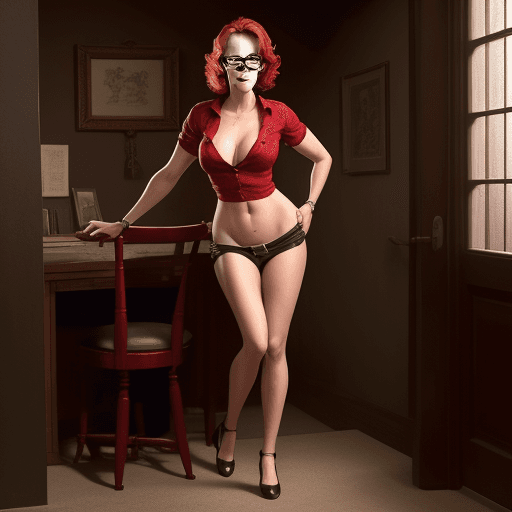 AI generated: Scarlet Jhanson, full body, hard sex, glasses, 
