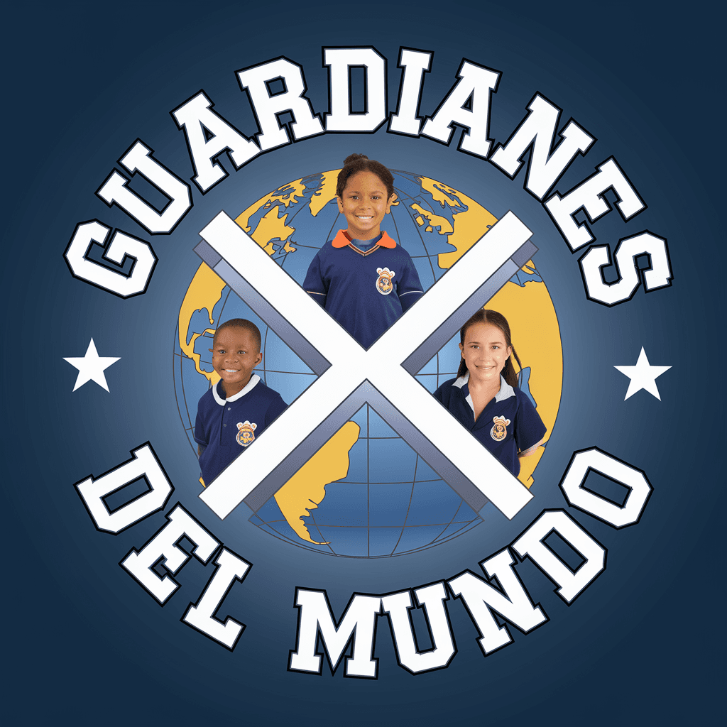AI generated: Diseña un logo anagrama en el que esté escrito específicamente "Guardianes del Mundo". Quiero que ap...