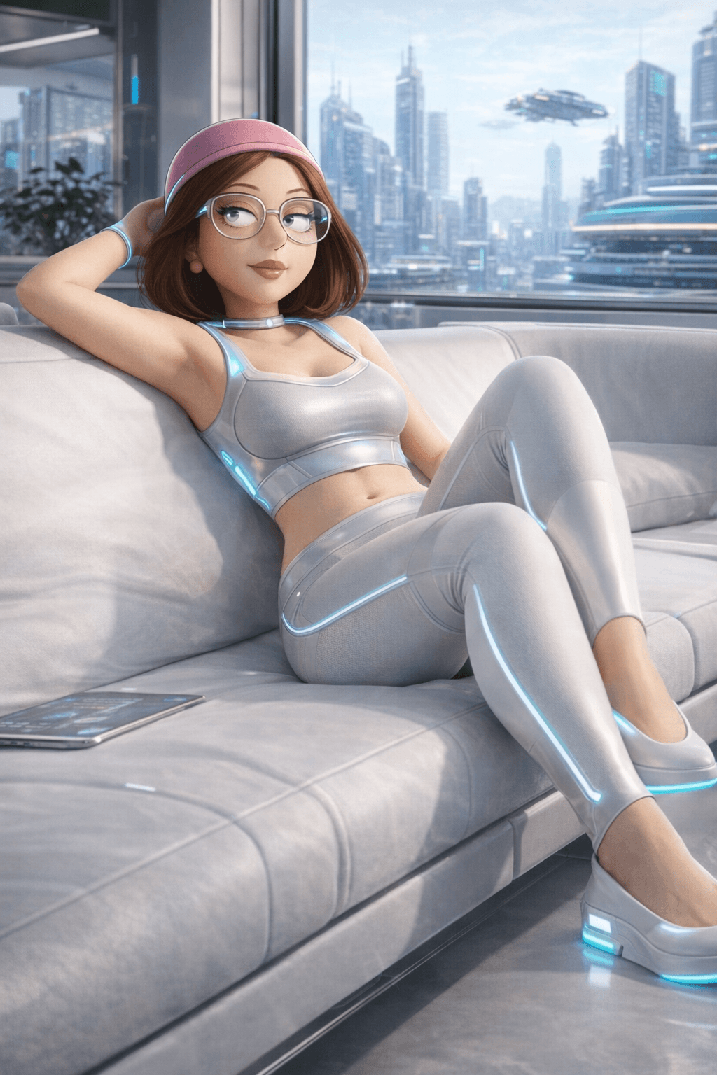 AI generated: Reference images one and two is my Meg Griffin, Megara Griffin-Rysylla. Create additional images usi...