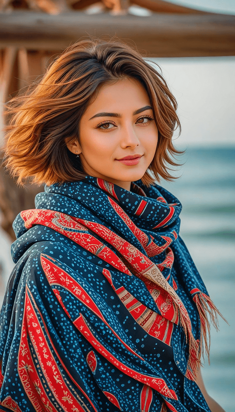AI generated: An image of a young woman with an olive complexion and a natural makeup look. Her eyebrows are full ...