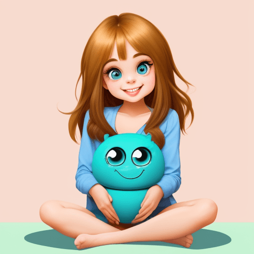 AI generated: Cartoon lots of beautiful girlssmiling, cute, big beautiful eyes,sitting