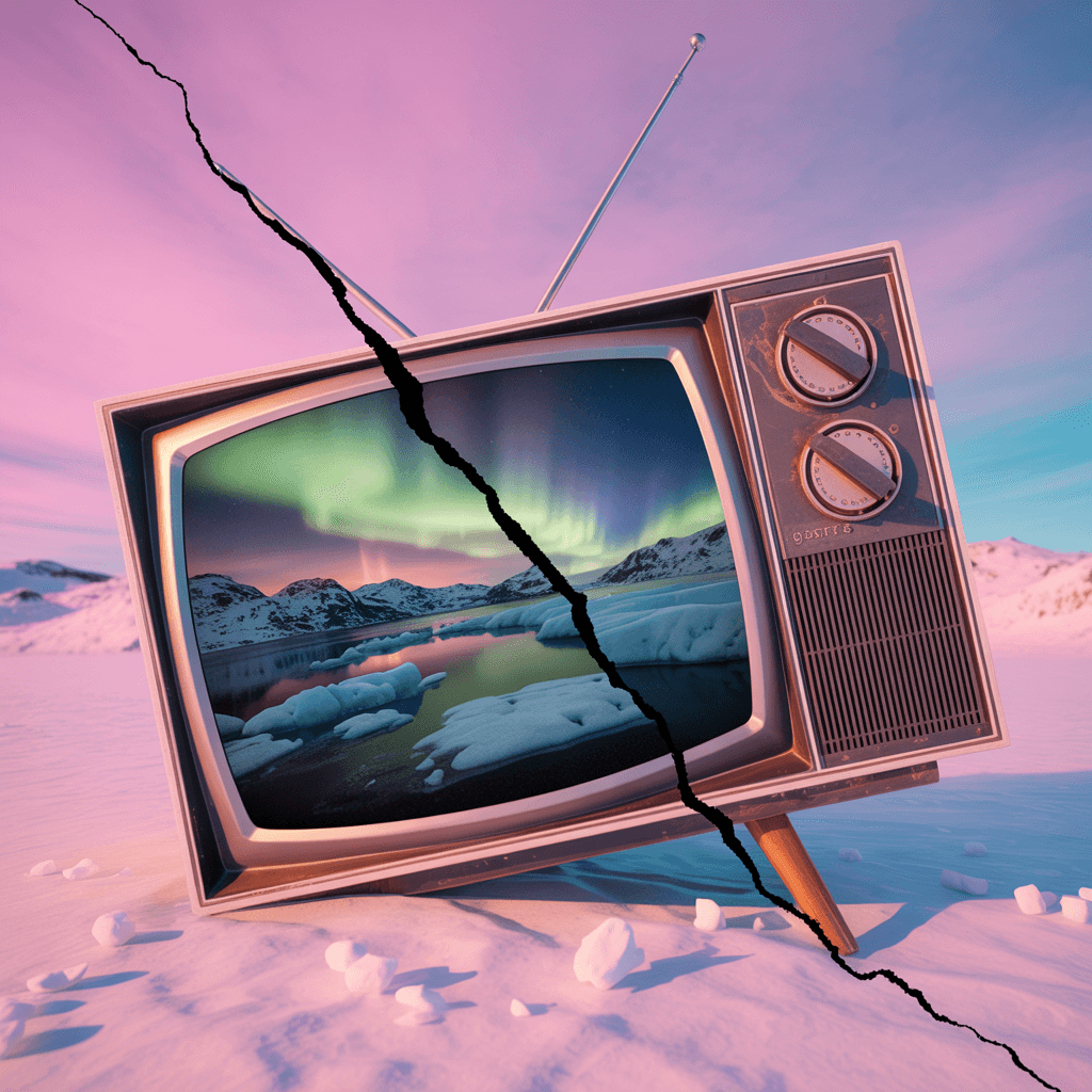 AI generated: "Create a meticulously staged cinematic scene with rigid symmetry and frontal, low-angle framing, em...