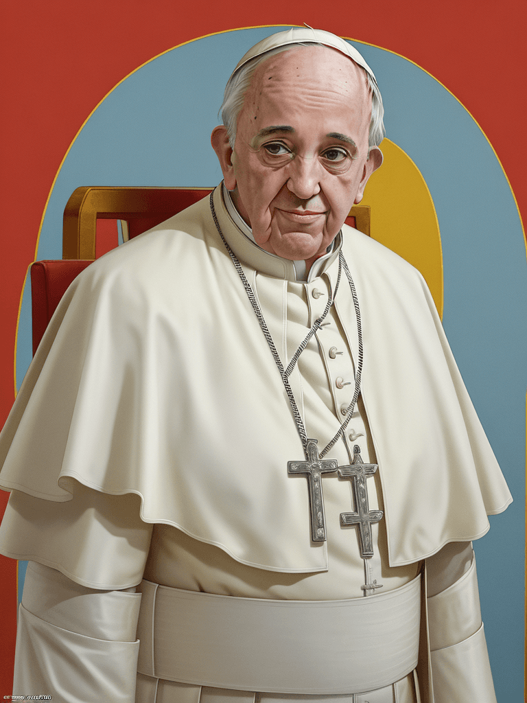 AI generated: Pope Francis in 90s Miami Style --ar 9:16