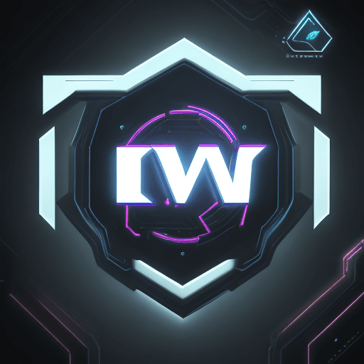 AI generated: logo with name "NV", cyberpunk style logo, light atmosphere, 8k, HD detail logo,  HDR logo, high res...