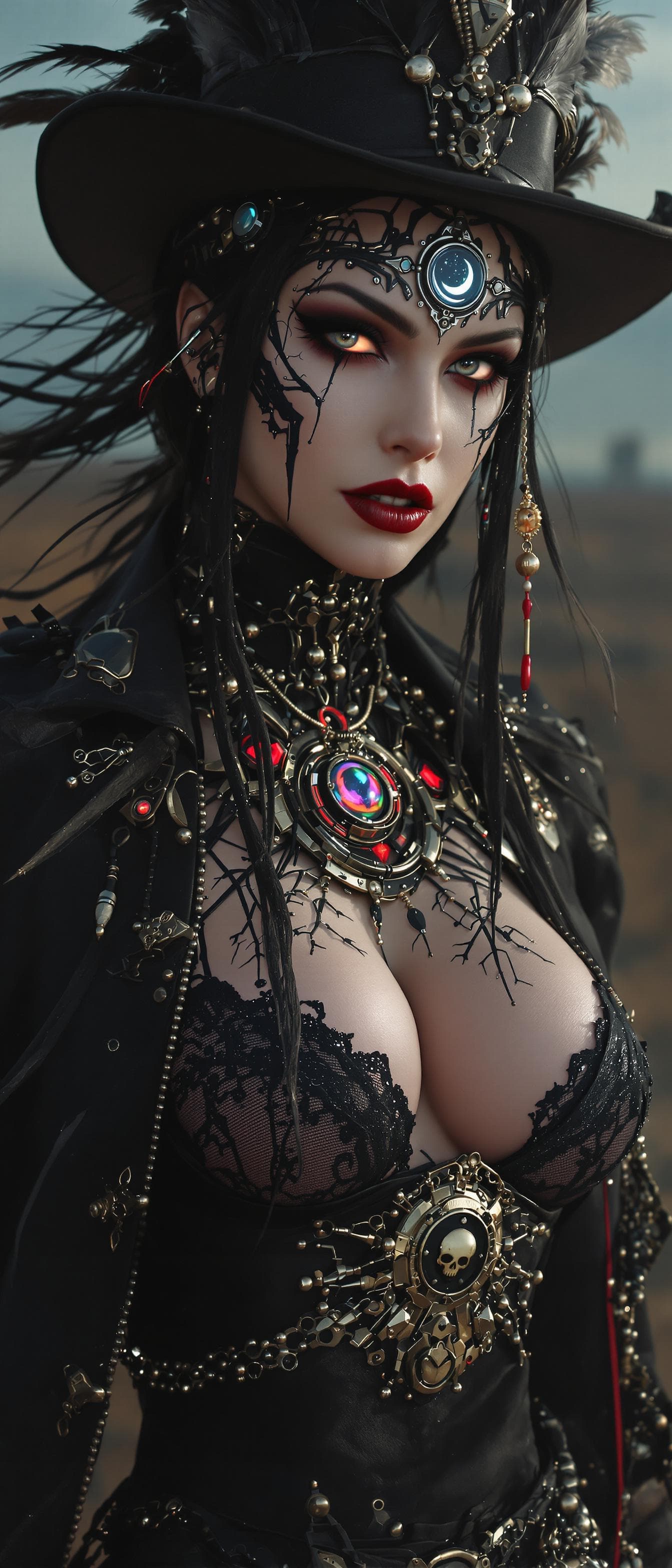 AI generated: High Noon of the Cyber Shaman: The Gothic Maiden's Reckoning

Amidst the desolate expanse of a neo-w...