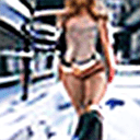 AI generated: sexy and very beautiful kate backinsale with wide hips and thick thighs (blonde:1.2) messy:0.9) hair...
