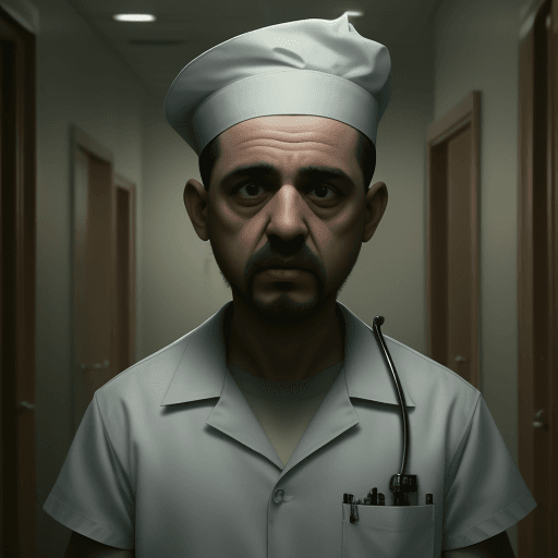 AI generated: schizophrenic is taken by orderlies to a mental hospital,4k,ulra hd 
