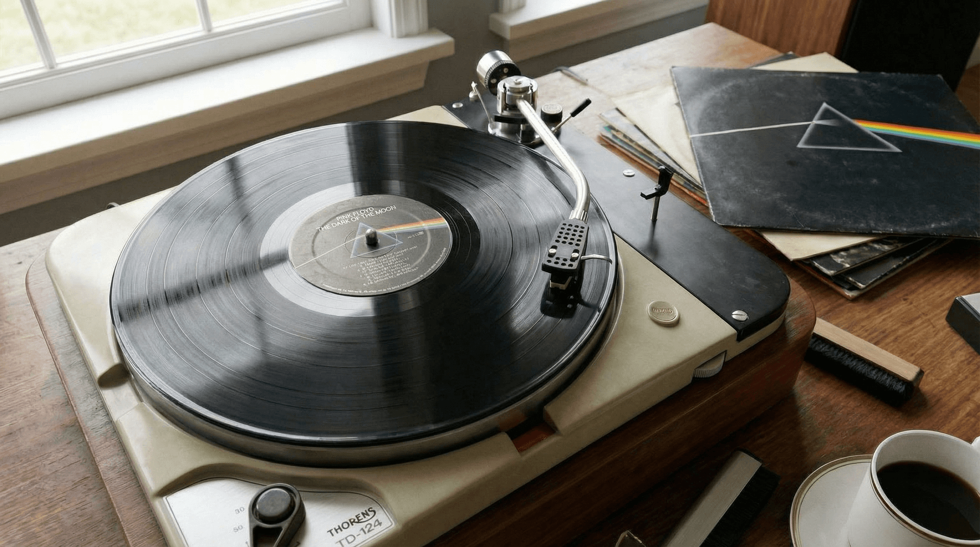 AI generated: Create a real clean vinyl image