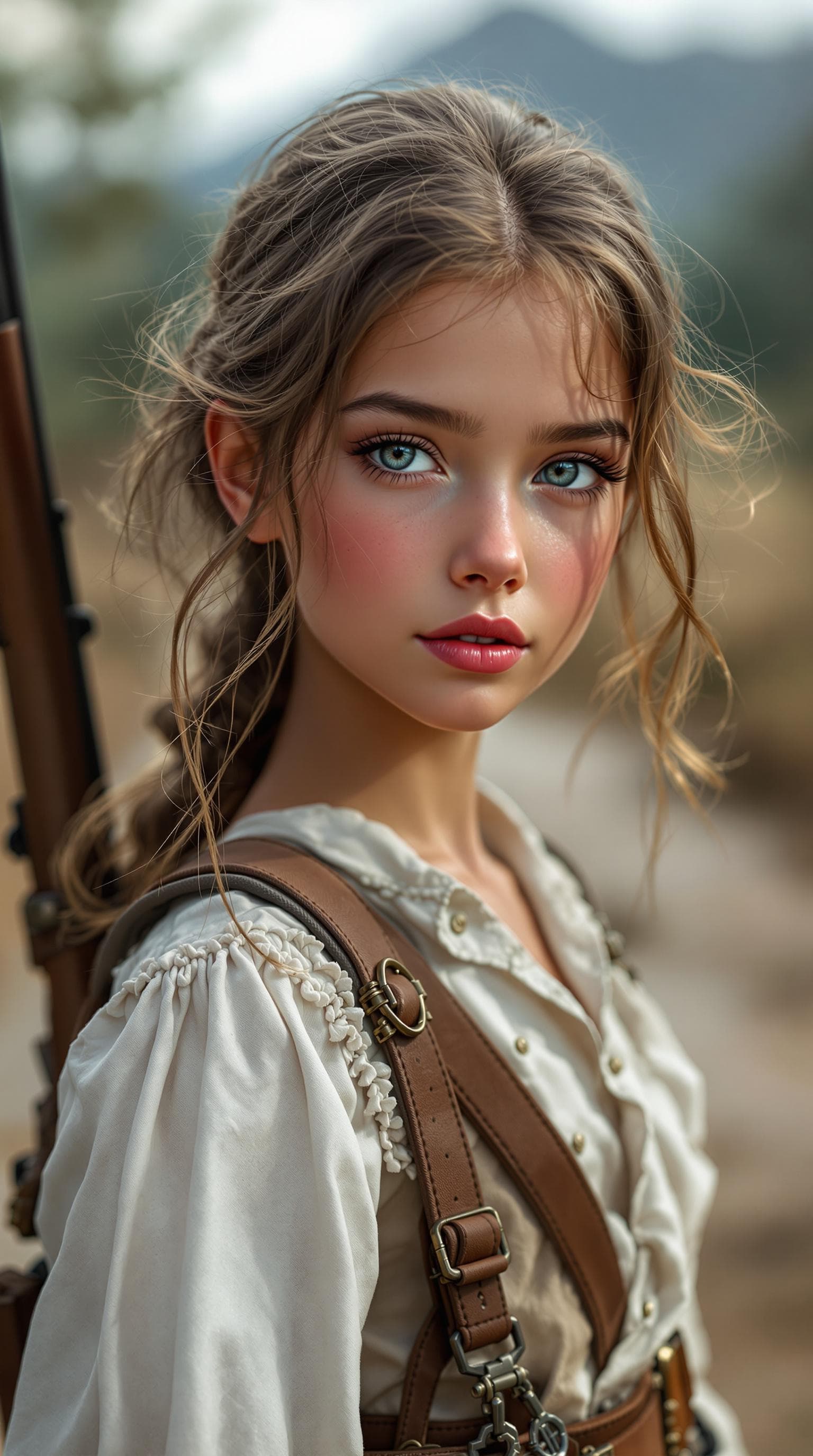 AI generated: a professional photo of a exceptionally beautiful girl in the world (age 10), (10 year old), highly ...