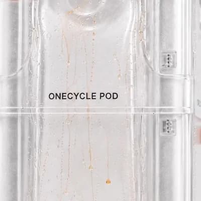 AI generated video: Create a refined animated product shot from the reference image of multiple transparent ONECYCLE POD...