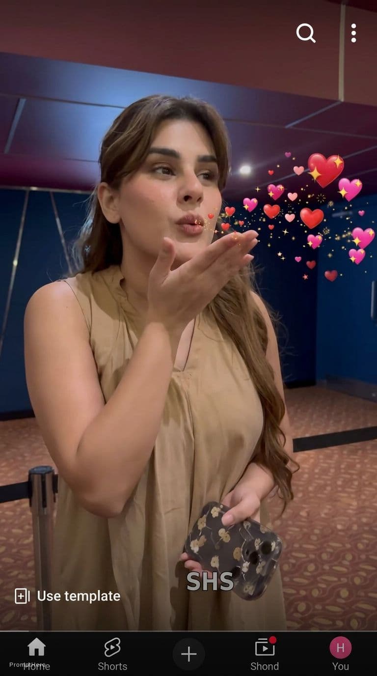 AI generated: Flying kiss scene 