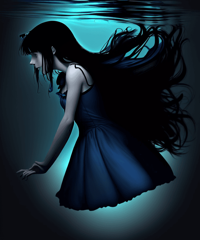AI generated: high resolution drawing simple but realistic with the bottom part that represents alice ( from alice...