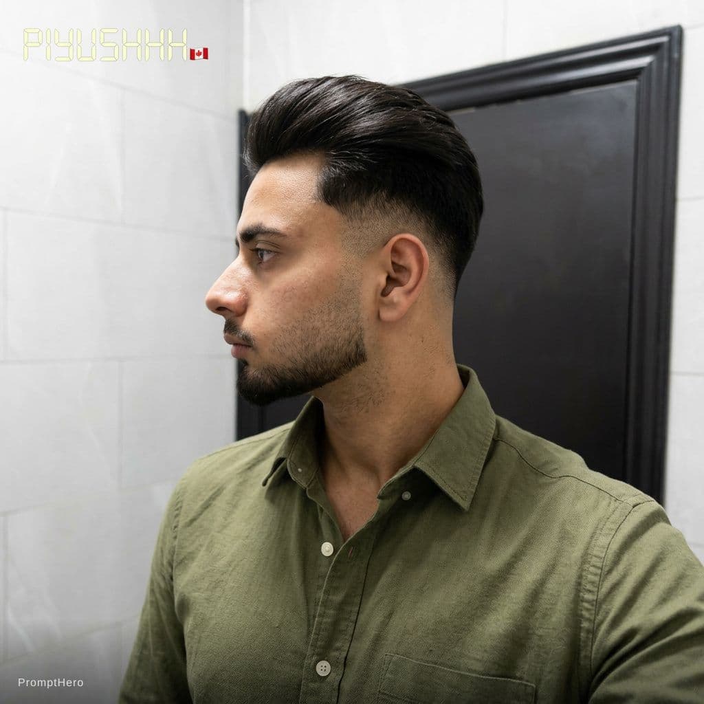 AI generated: Put me in olive green button shirt 