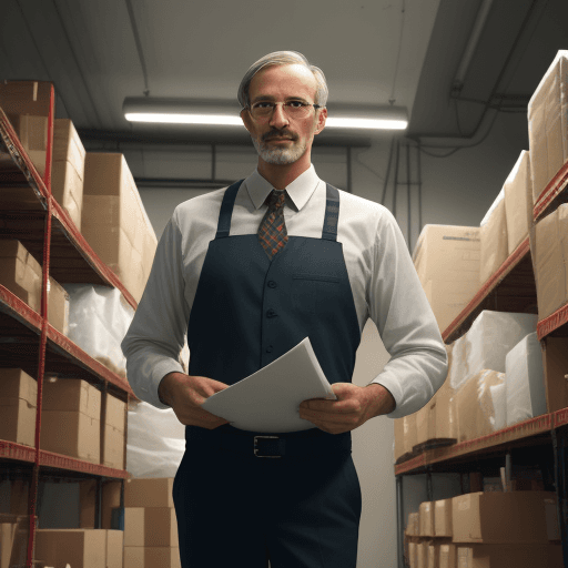 AI generated: a man in backroom