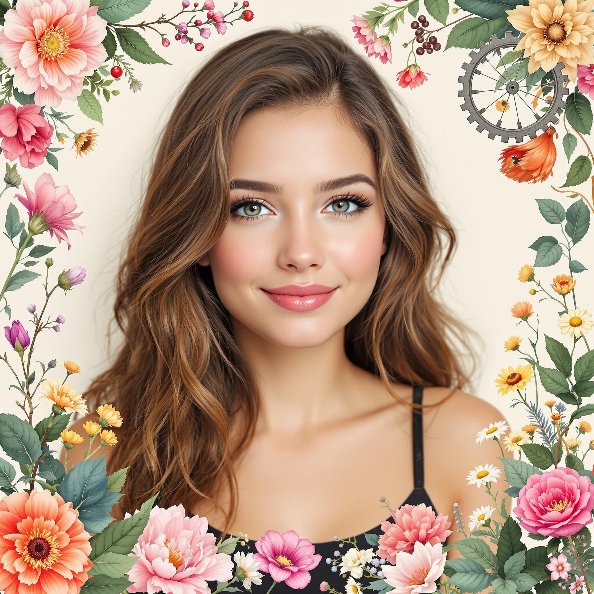 AI generated: This prompt customizes lifelike portraits with creative, themed frames around faces:

🎨 Adjust char...