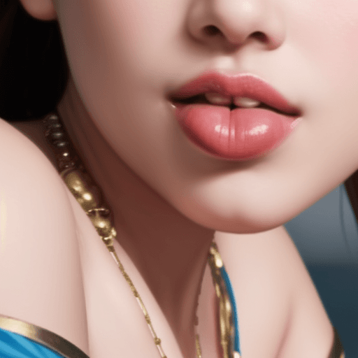 AI generated: Goddess close-up portrait ribcagel. nsfw, blowjob