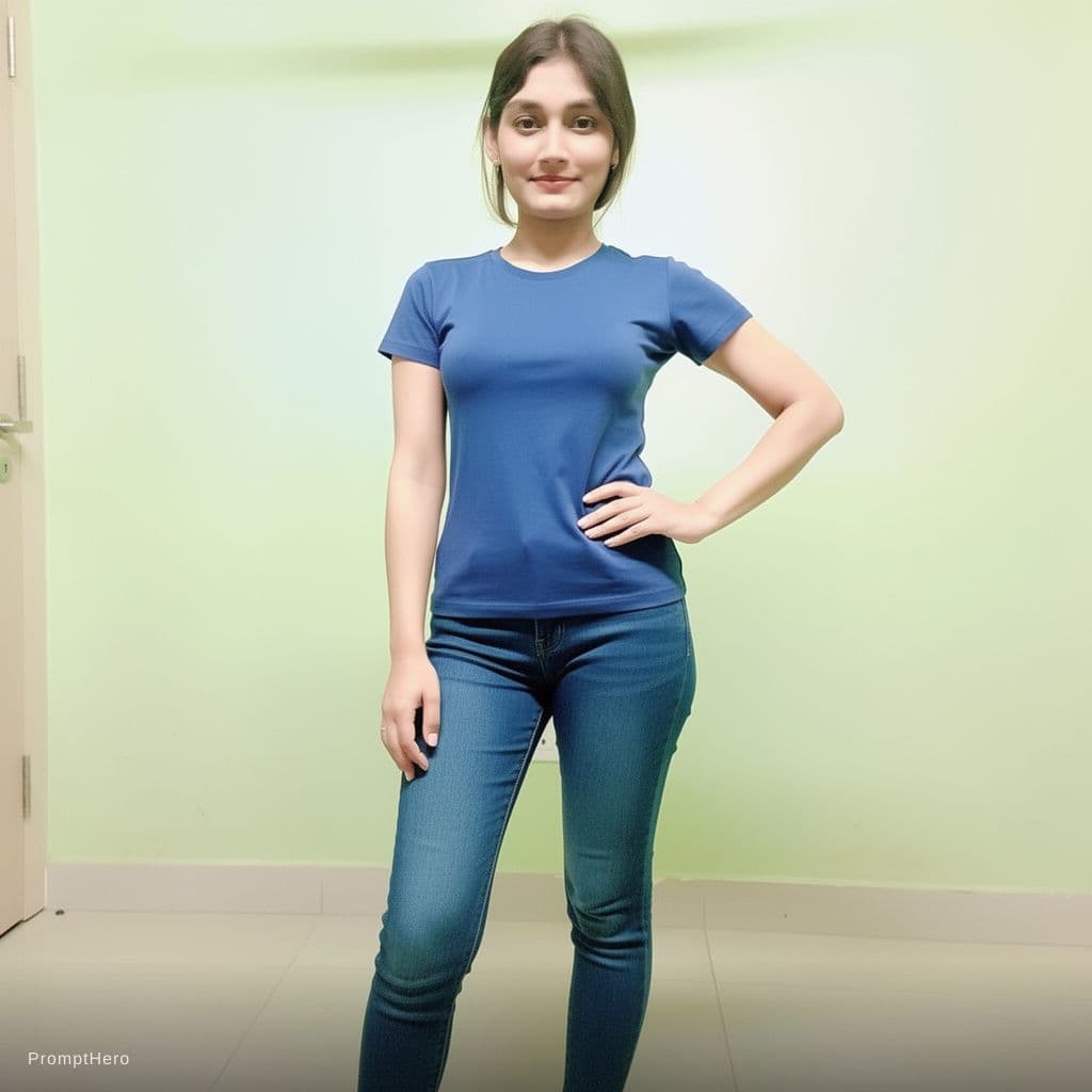 AI generated: full body indian sexy girl with bra penti
