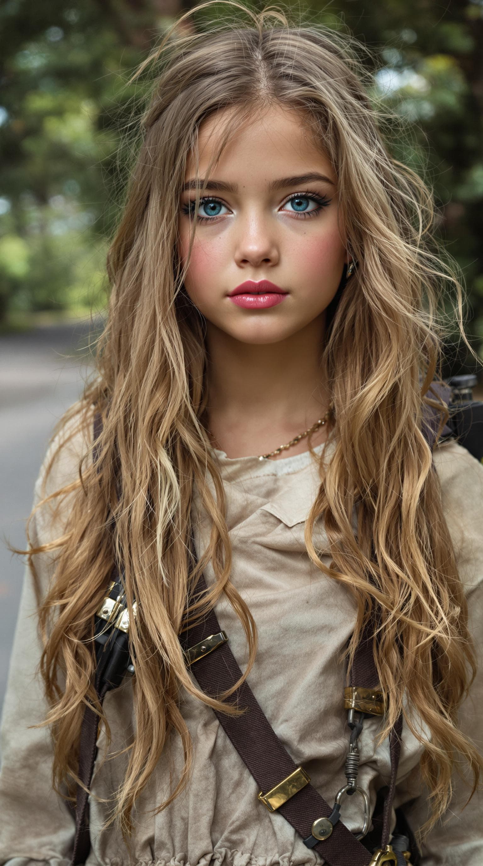 AI generated: a professional photo of a exceptionally beautiful girl in the world (age 8), (eight year old) , high...