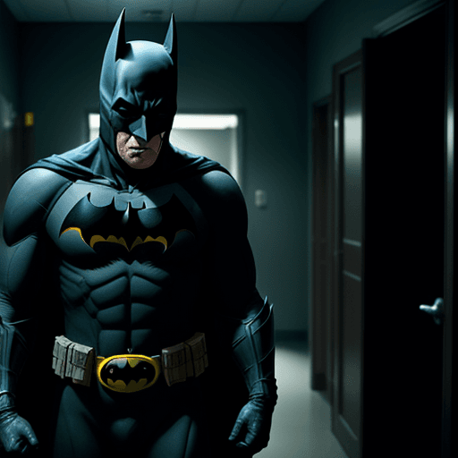 AI generated: Batman is taken by orderlies to a mental hospital, 4k, ultra hd 
