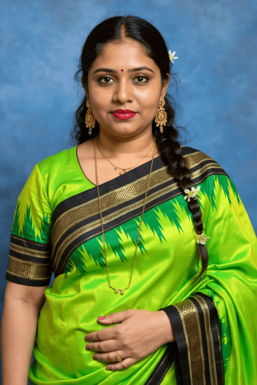 AI generated: fix this image, enhance and  create a realistic image of a 25-year-old girl with South Indian (Tamil...