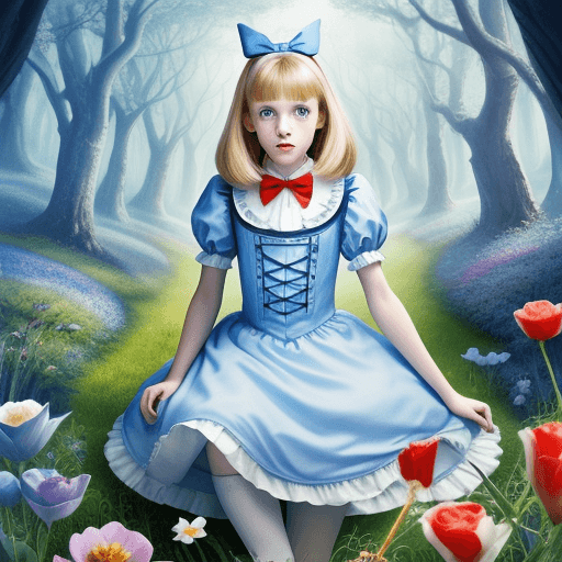 AI generated: alice in wonderland

