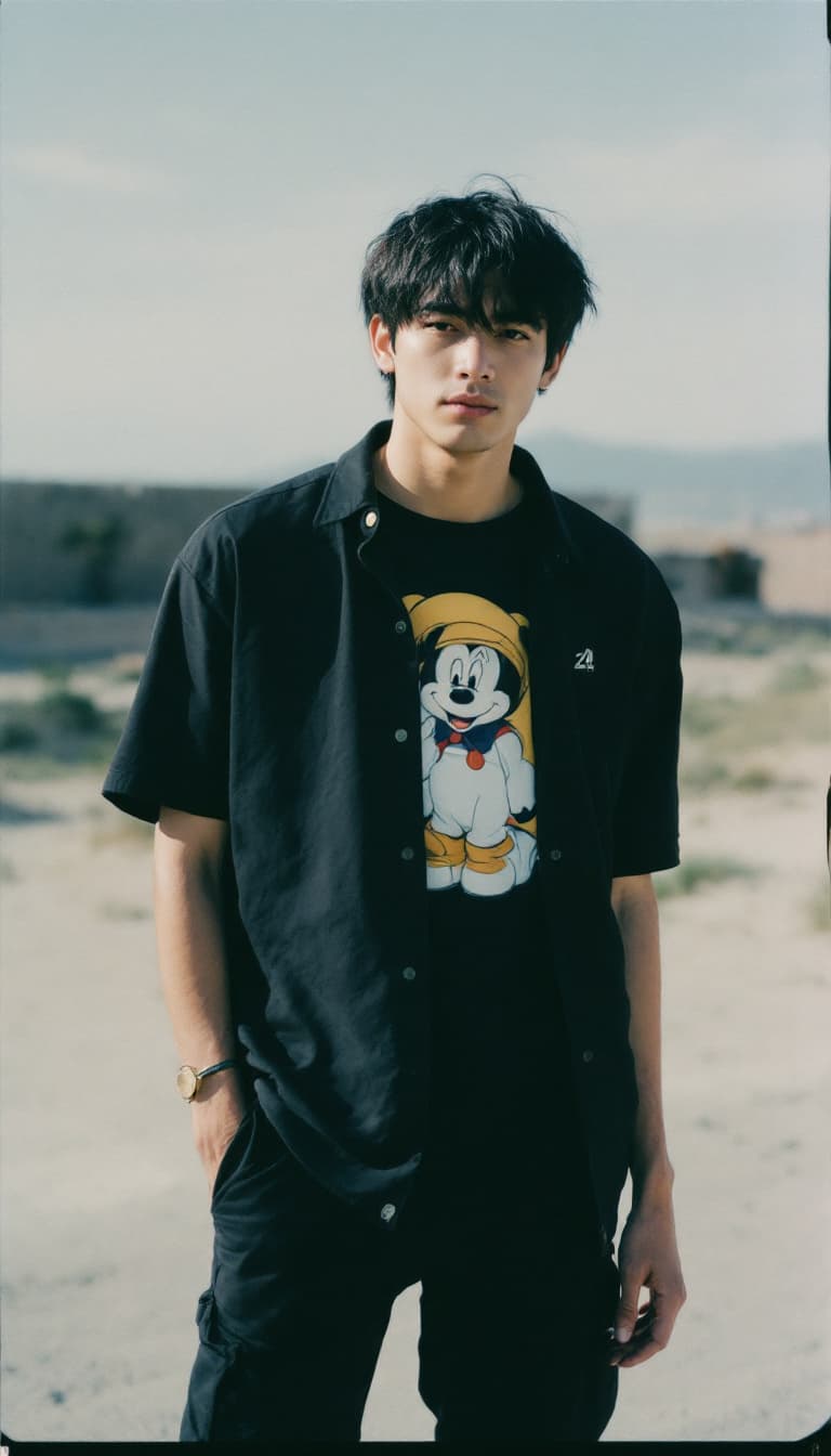 AI generated: guy, polaroid_24, color polaroid fujifilm