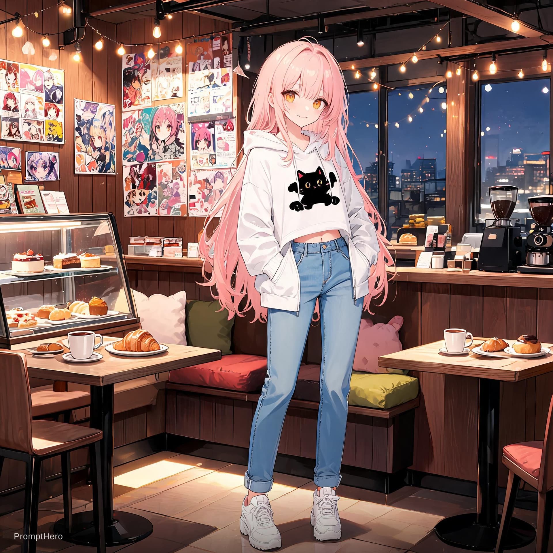AI generated: amazing anime girl anime style beautiful 21 year old girl, cool cute cute anime girl, cute girl grea...