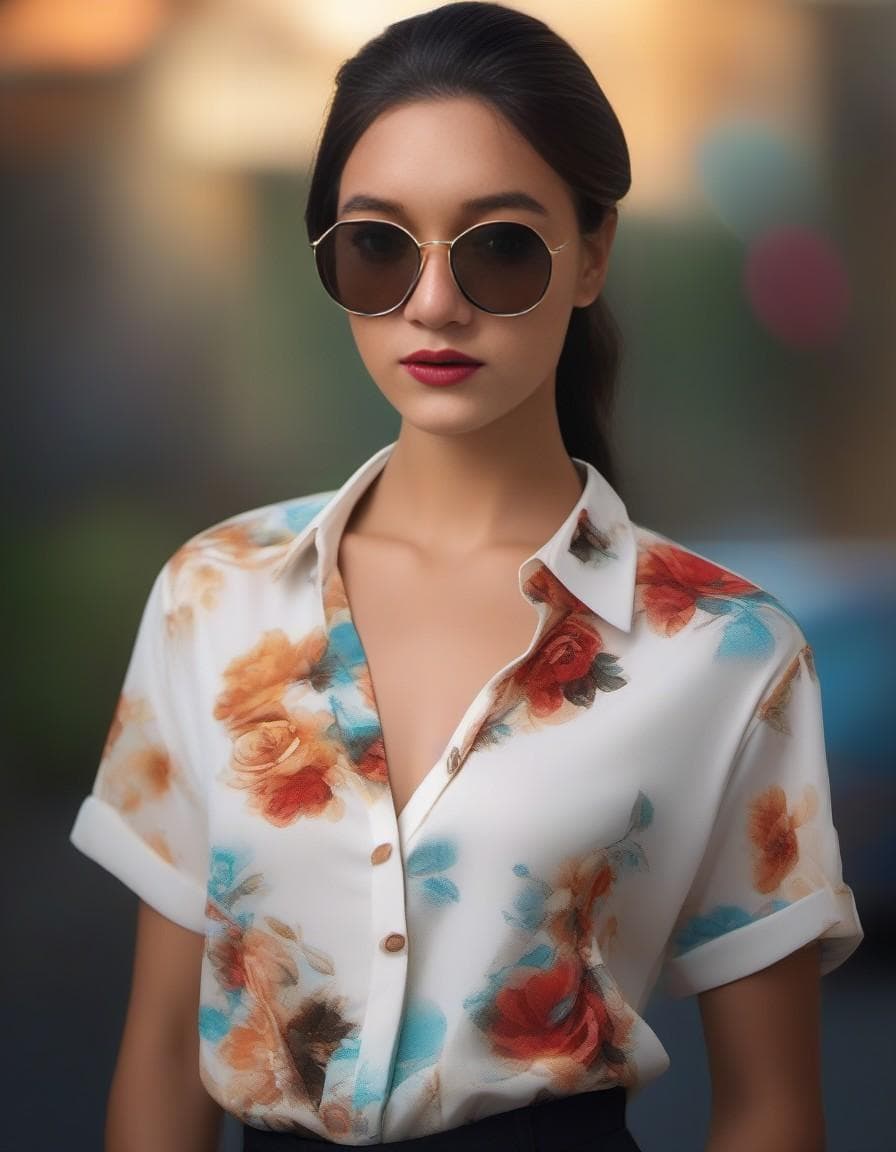 AI generated: black hair, a portrait of a young southeast asian beautiful girl with medium length black hair, posi...