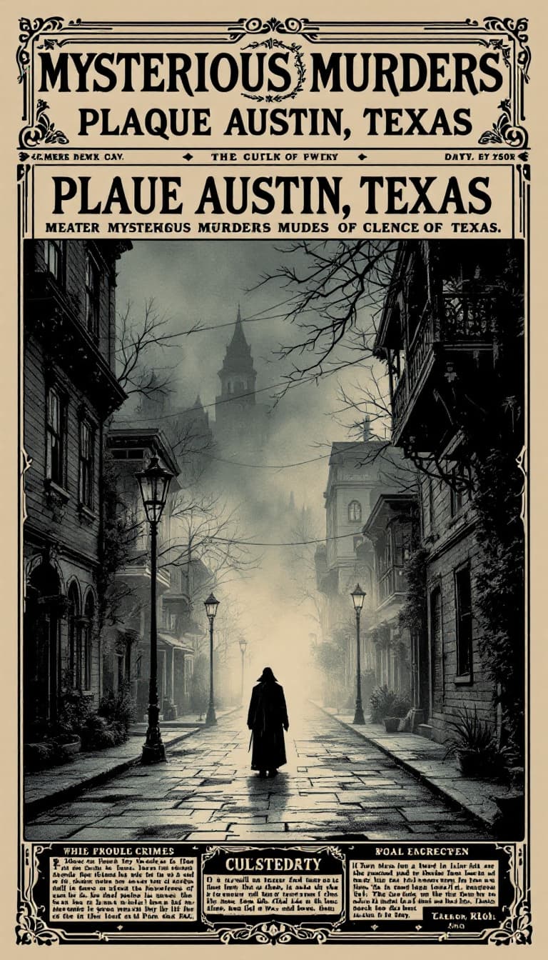 AI generated: Design an American Victorian newspaper front page in a Penny Dreadful comic style. The headline read...